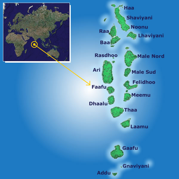 Mappa-Maldive