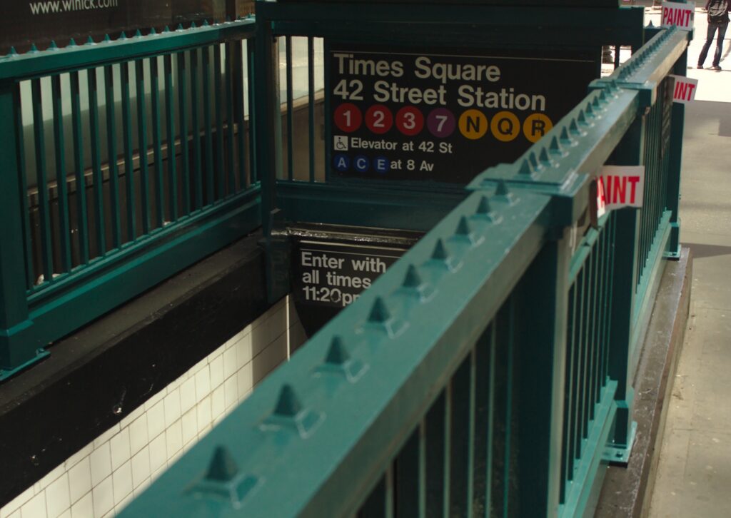 Le linee della metro uptown e downtown